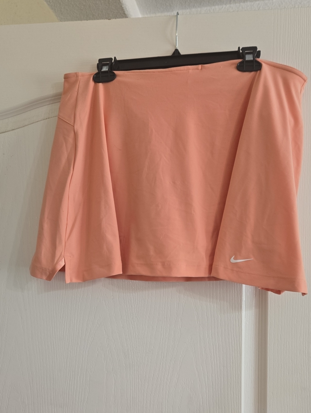 Nike Peach Athletic Skort with White Swoosh